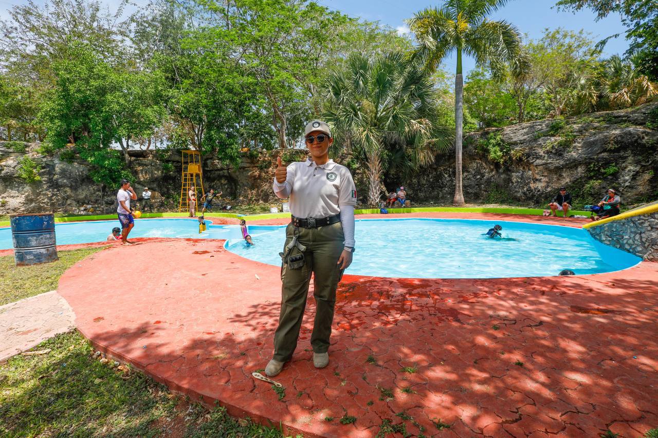 Piscinas del Acuaparque listas para recibir a las familias meridanas Cecilia Patrón