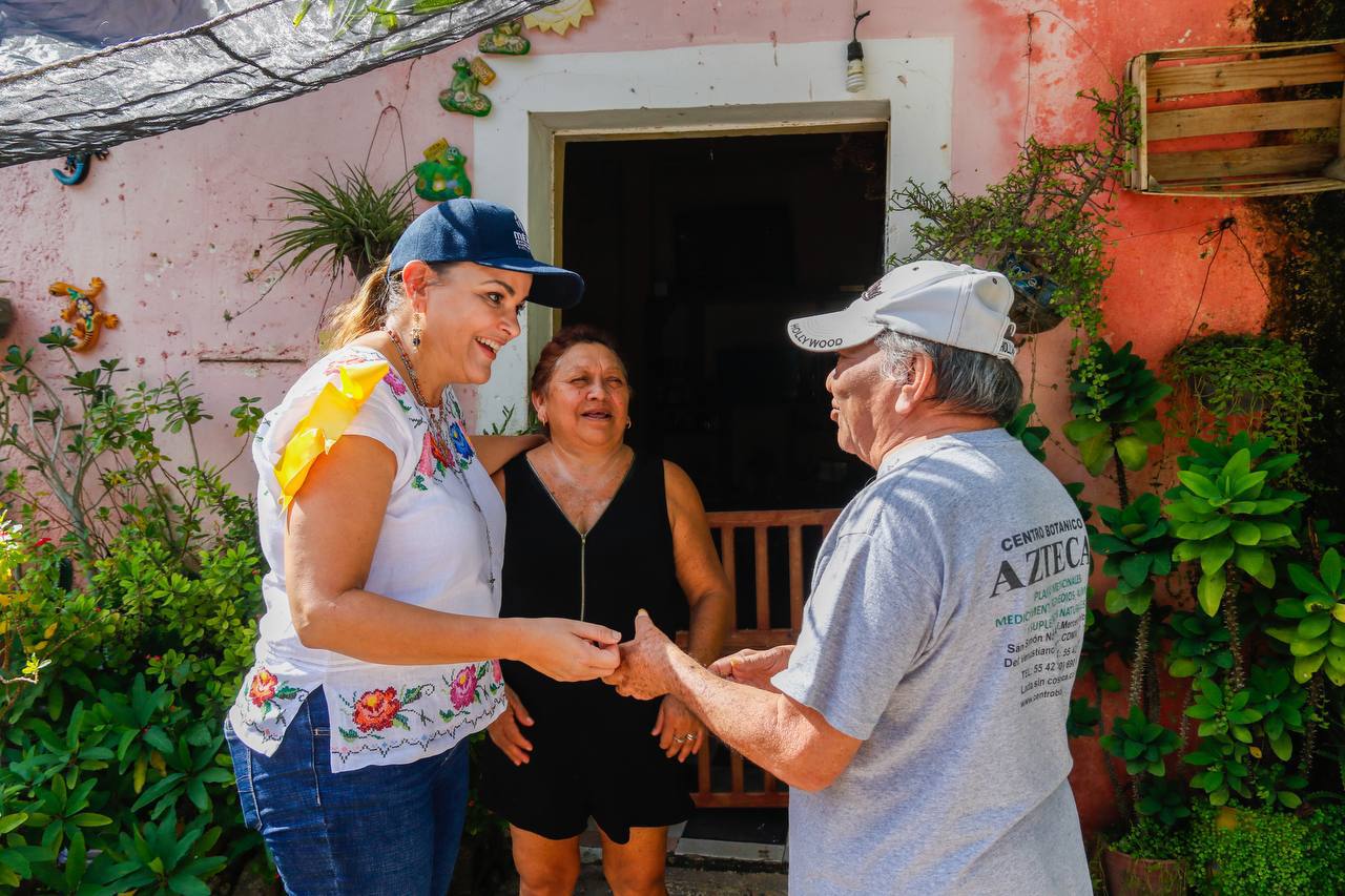 Va Cecilia Patrón con paso firme para reducir la pobreza en Mérida